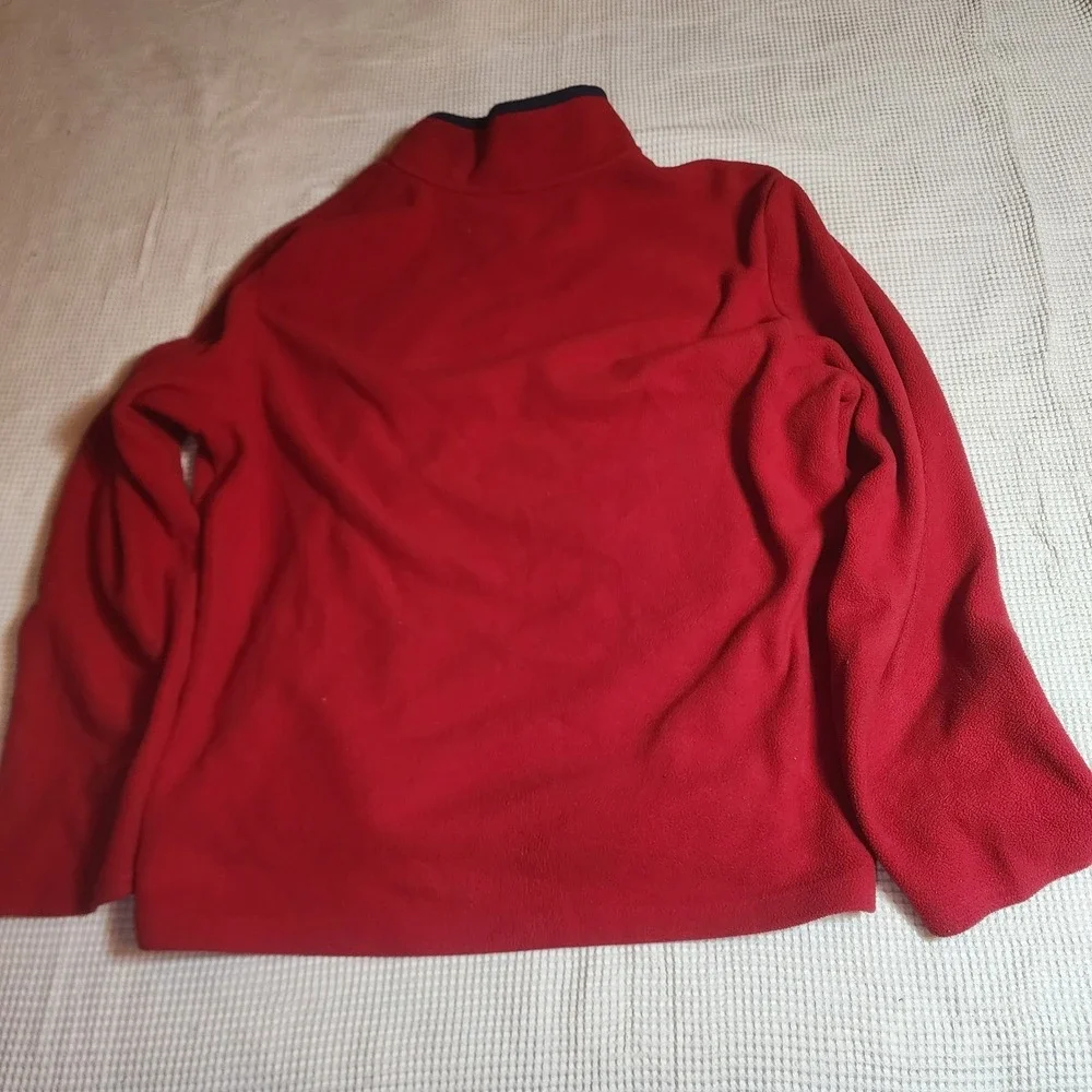 Brooks Brothers 1/4 Zip Sweater Men's XLarge Red Long Sleeve Pullover